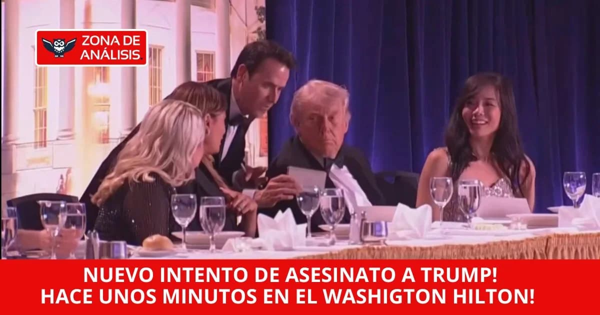 Nuevo intento de asesinato a Trump! Tiroteo en la Cena de Corresponsales: evacuan a Trump del Washington Hilton