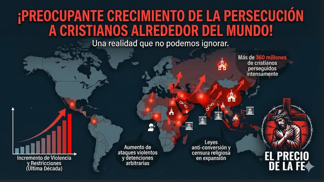 Preocupante crecimiento de la persecución a cristianos alrededor del mundo!