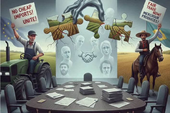 TRACTORES CONTRA EL ACUERDO: CAMPO EUROPEO Y MERCOSUR DESCONTENTOS!