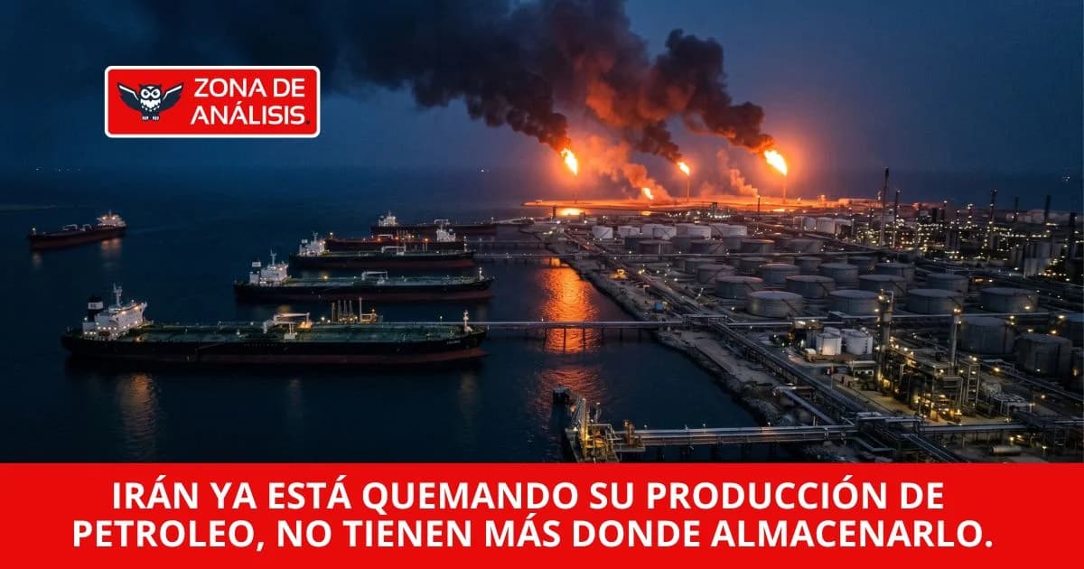 Irán ya está quemando su producción de petroleo, porque no tiene más donde almacenarlo.