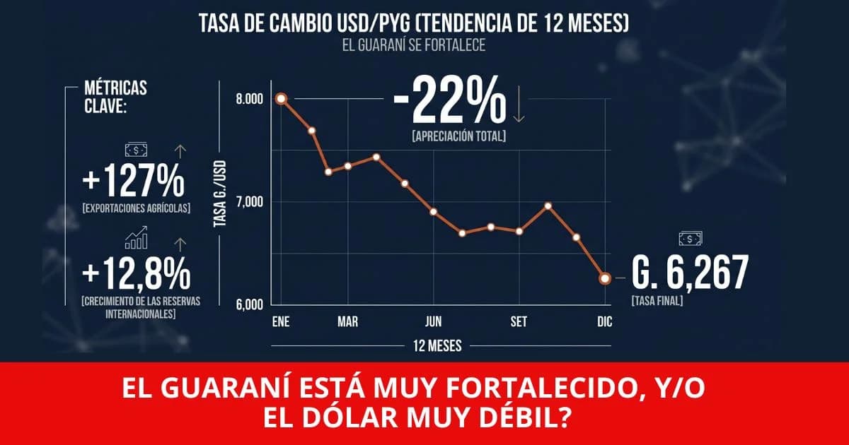 El guaraní está más fortalecido que nunca, y el dólar más débil?