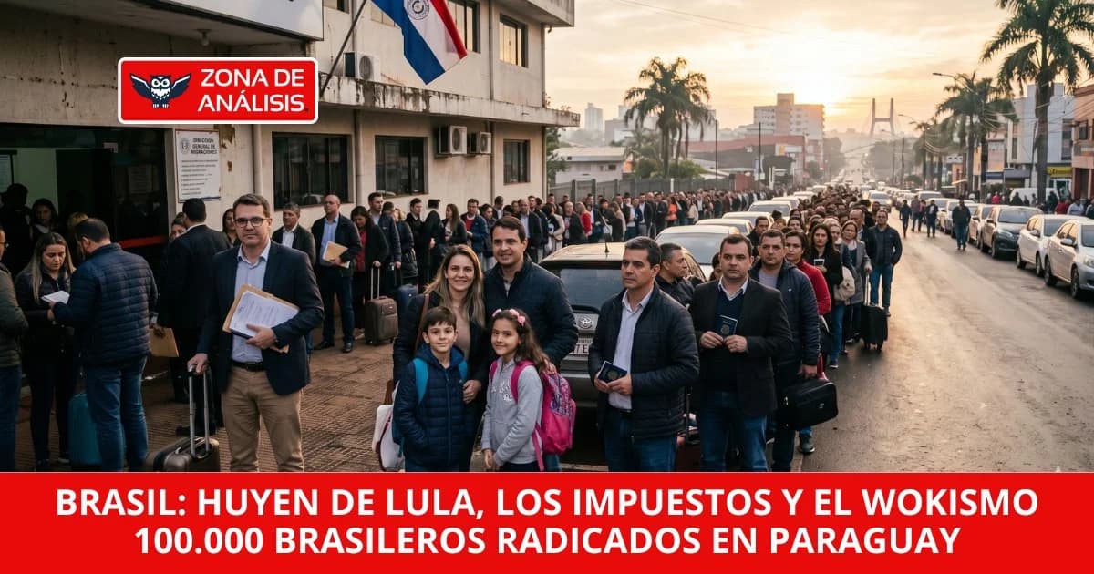 Brasil: Huyen de Lula, los impuestos altísimos y el wokismo: la fuga brasileña que convirtió a Paraguay en refugio conservador favorito!