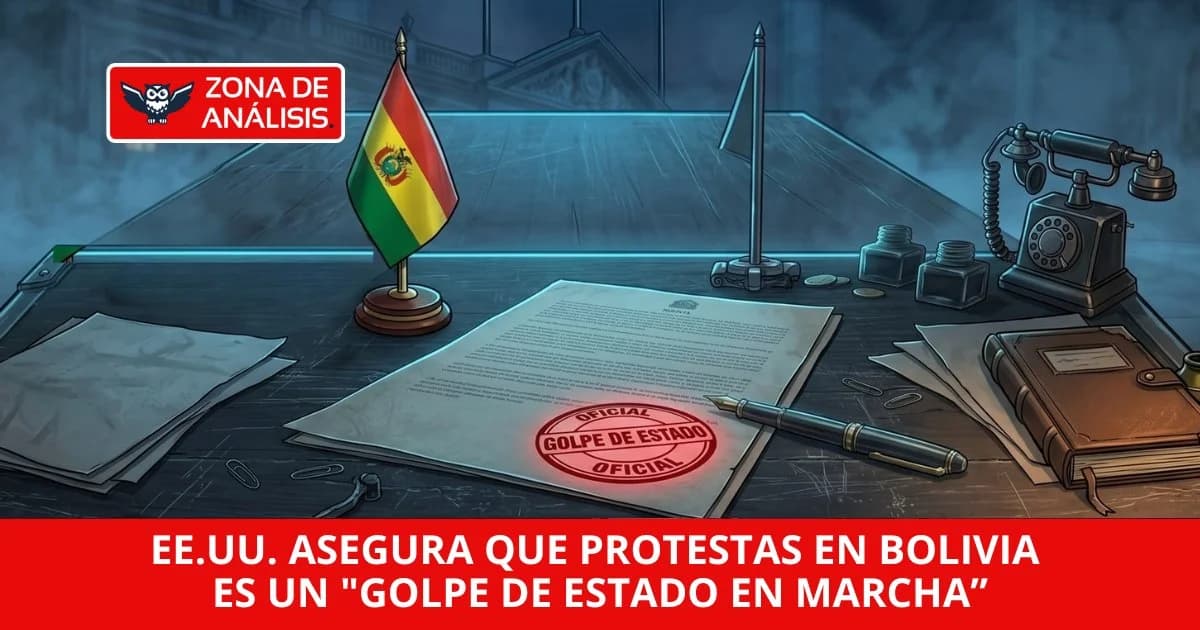 EEUU. aseguró que las protestas en contra del presidente boliviano, Rodrigo Paz, muestran claramente que hay "un golpe de Estado en marcha"