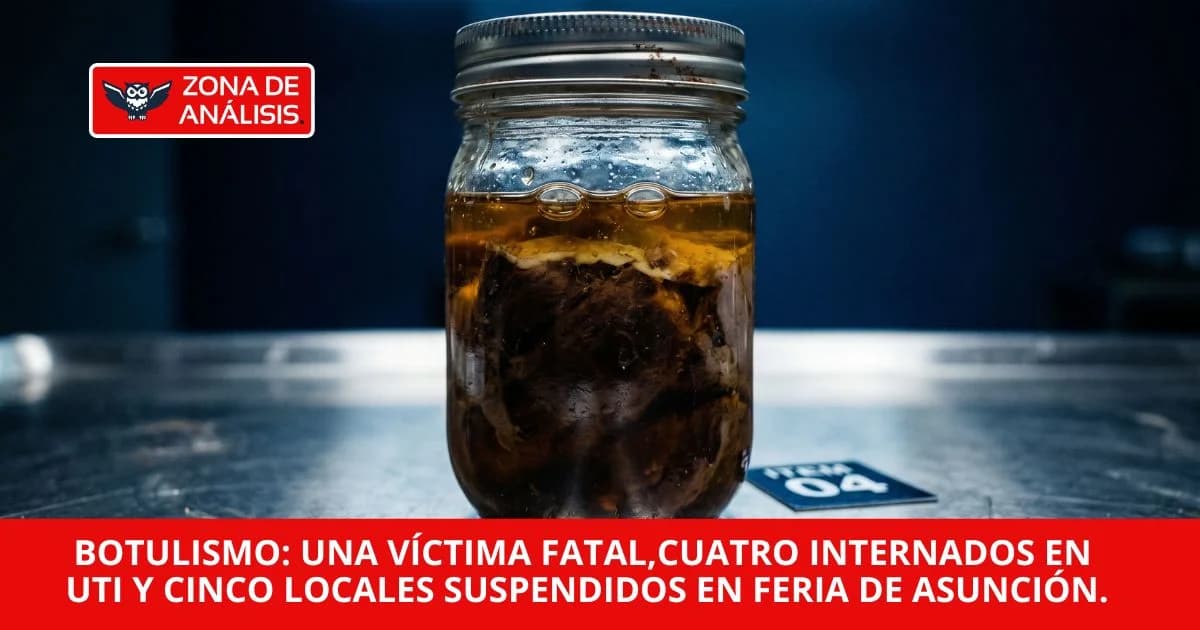 Botulismo: El brote arrancó el 5 de mayo. El aviso llegó el 1 de junio, hay un muerto y se tomaron los recaudos en la Dinavisa
