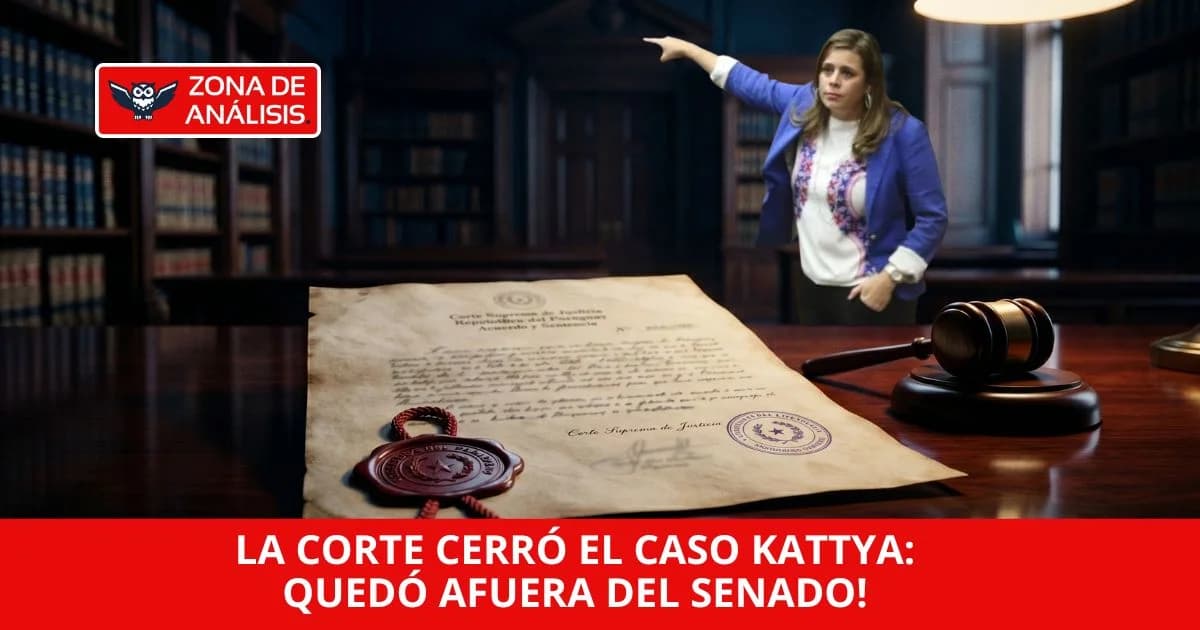 La Corte cerró el caso Kattya Gonzalez: la resolución que invocó nunca estuvo vigente, quedó afuera del Senado.